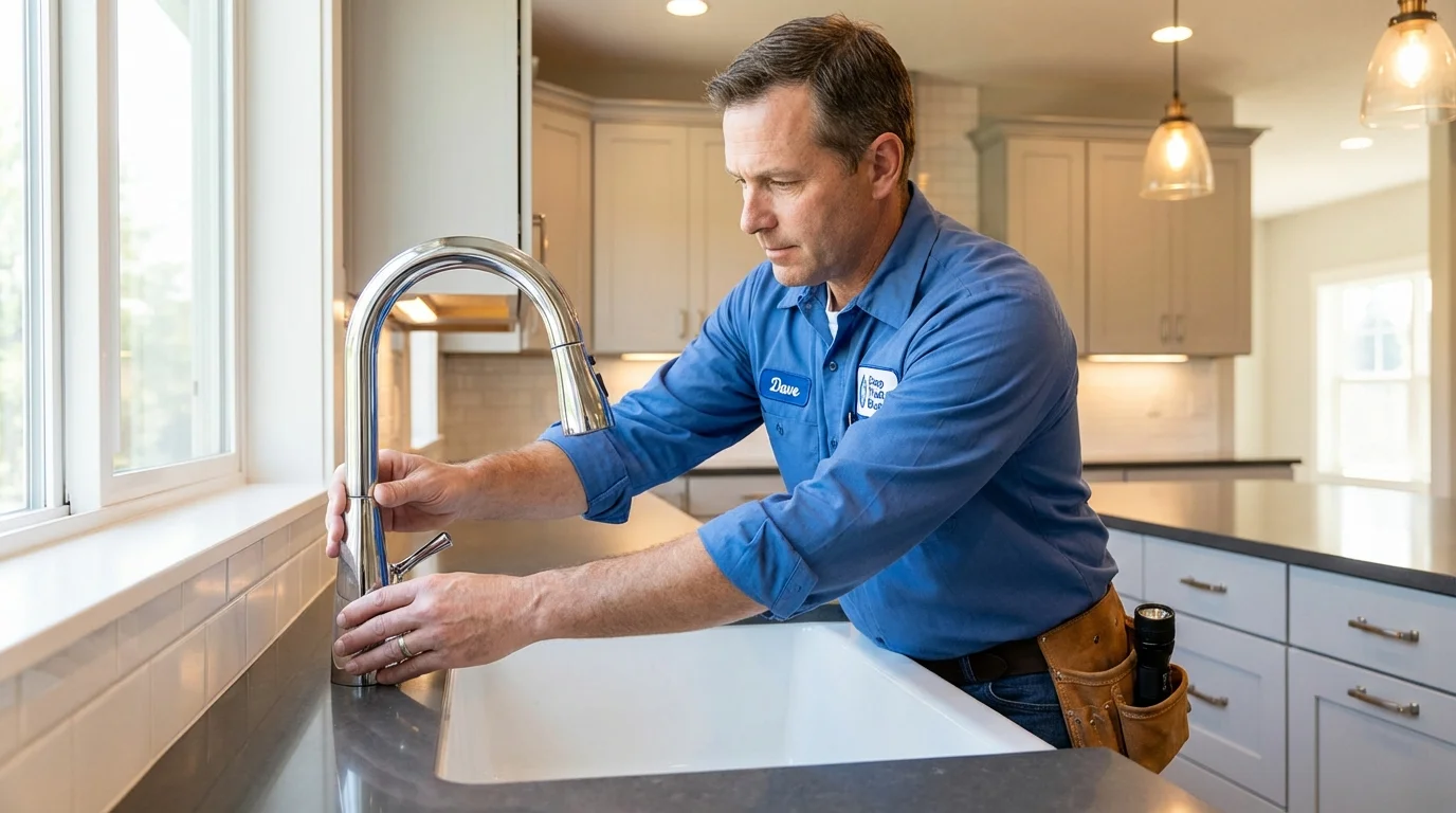 Kitchen faucet installation by Johns Plumbing LLC in Thompson Falls