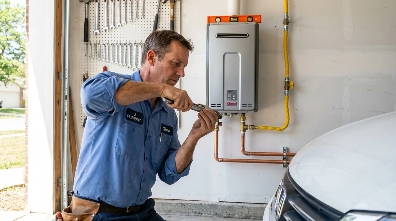 Tankless water heater installation by a Johns Plumbing LLC plumber in Thompson Falls